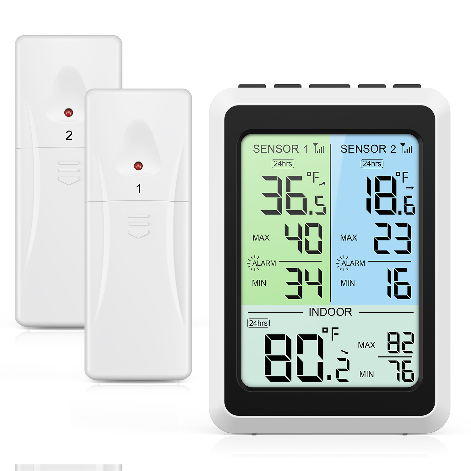 Kitchen Appliances Video - ORIA Digital Fridge Thermometer Wireless Indoor