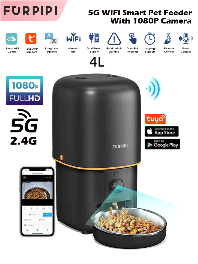Kitchen Appliances Video - Automatic Cat Feeder Camera Pet Smart