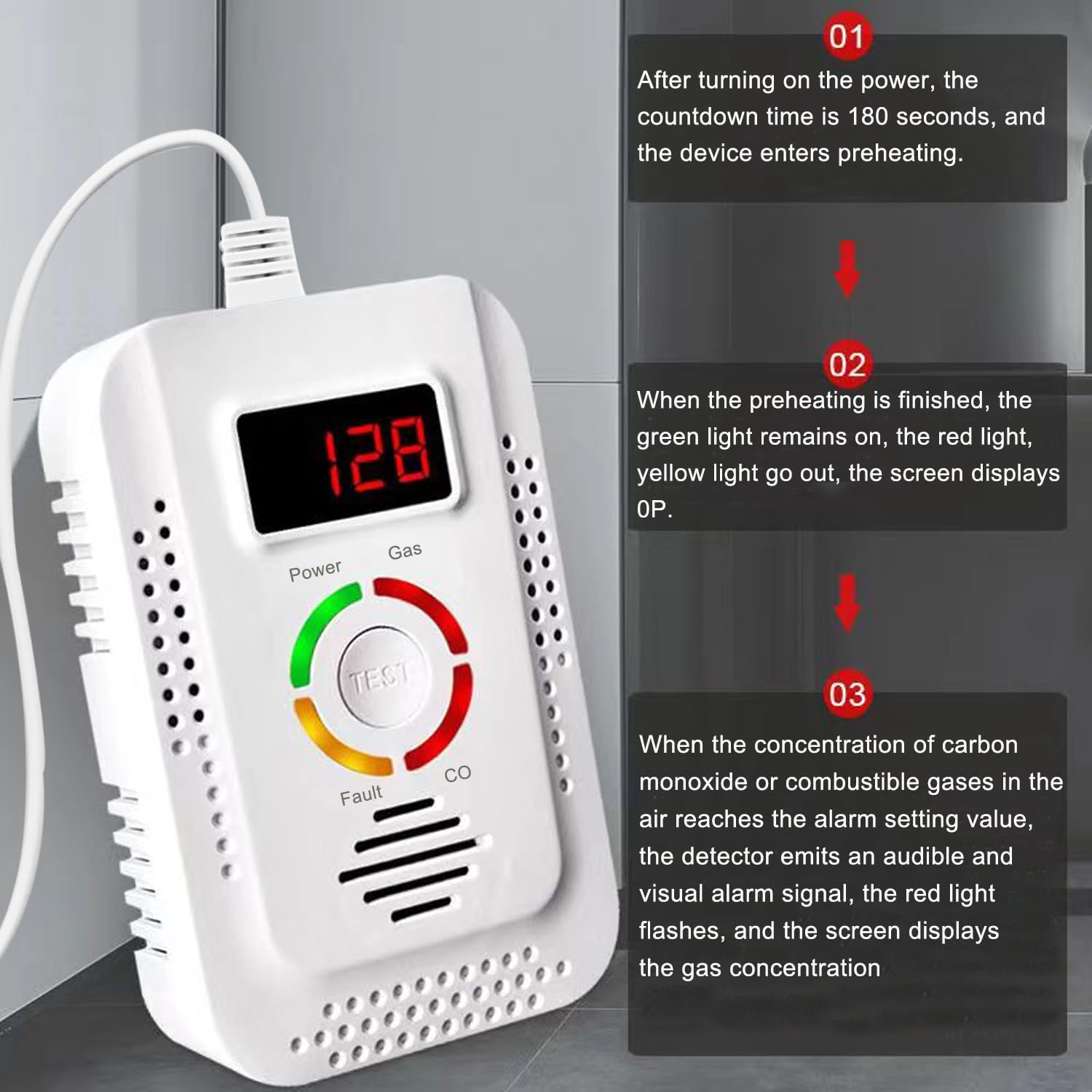 Carbon Monoxide CO And Natural - Kitchen Appliances Video ulasan dan harga