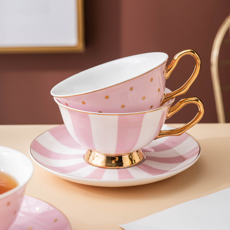Ceramic Pink Coffee Mugs with  - Kitchen Appliances Set ulasan dan harga