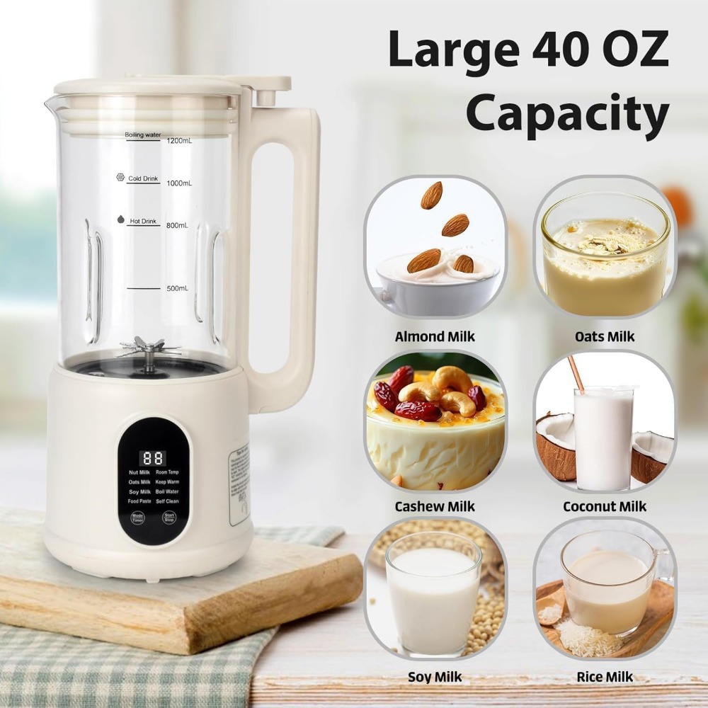 40 Oz Automatic Plant Milk Mak - Soy Milk Maker ulasan dan harga