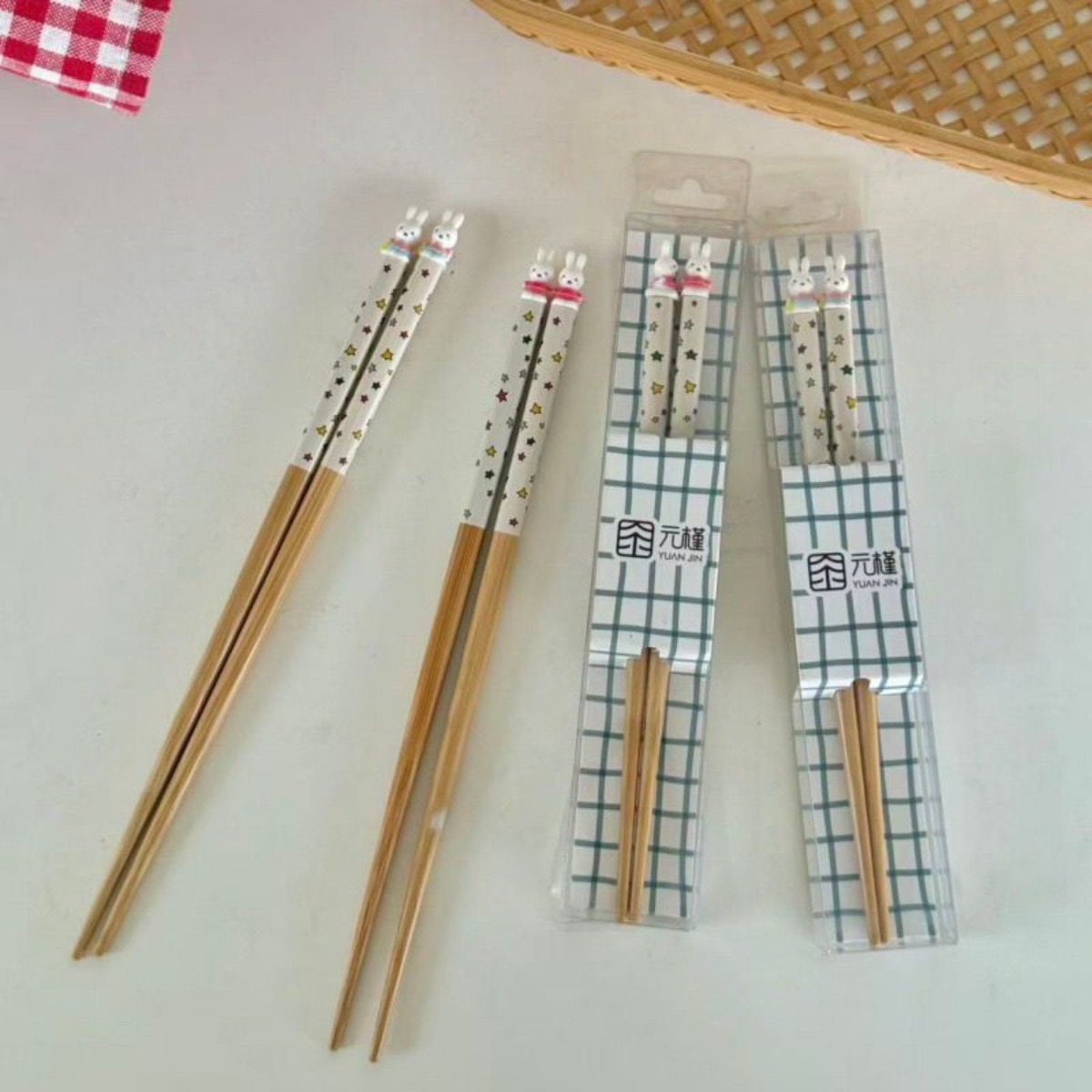Kawaii Miffy Rabbit Chopsticks - Kitchen Appliances Set ulasan dan harga