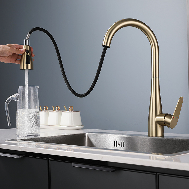Brushed Gold Pull Out Kitchen  - Kitchen Appliances White ulasan dan harga