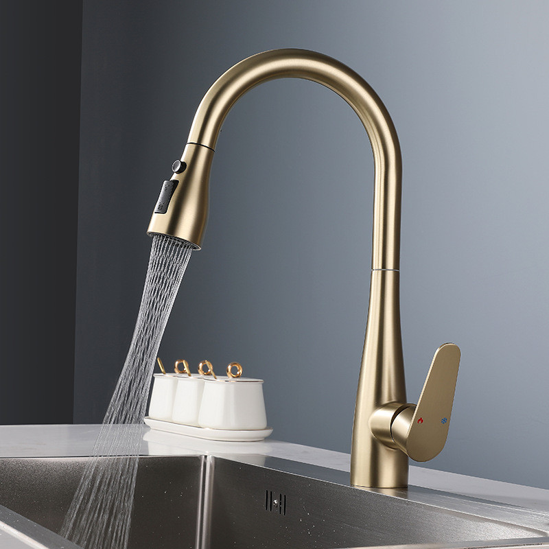 Brushed Gold Pull Out Kitchen  - Kitchen Appliances White ulasan dan harga