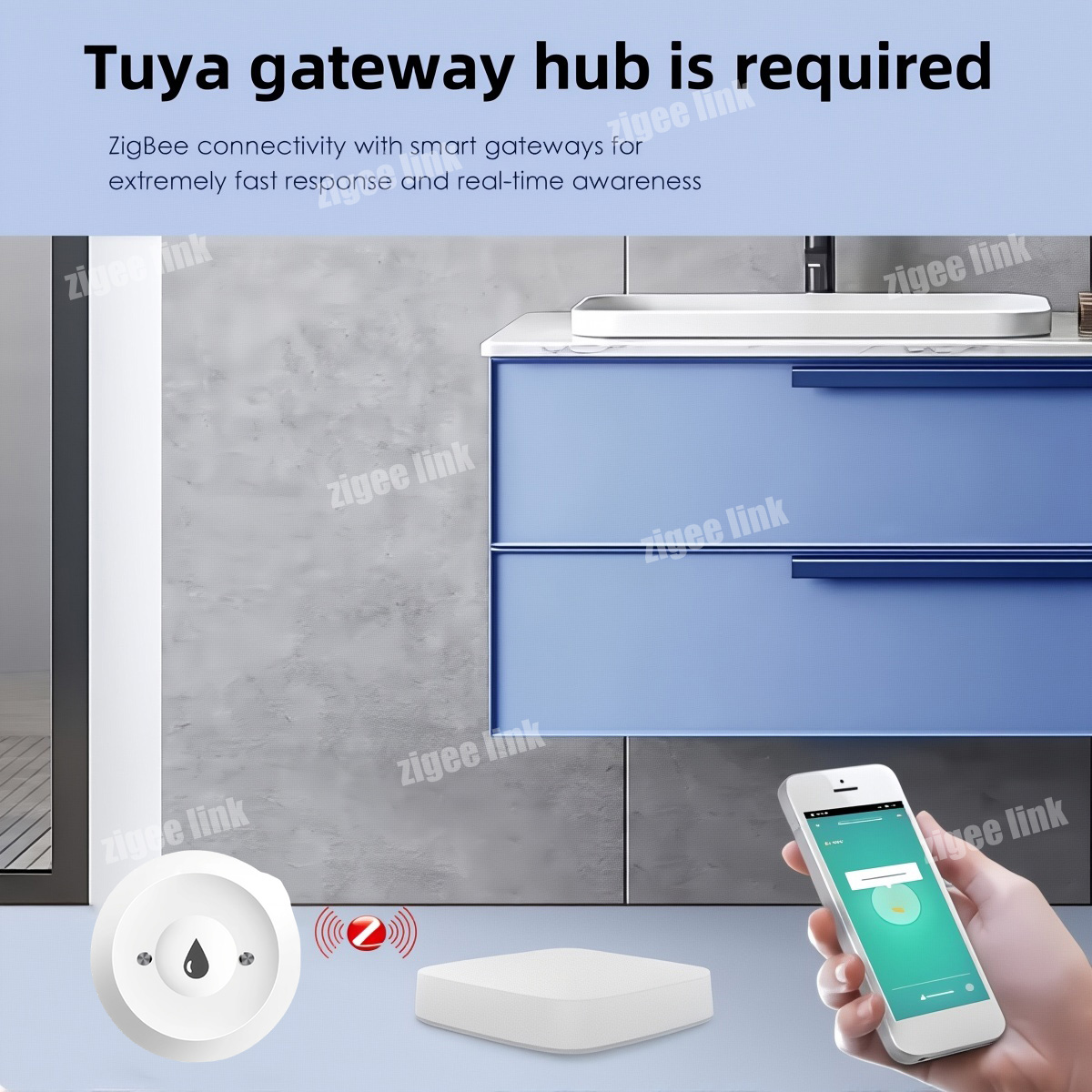 Smart Water Leak Sensor For Tu - Kitchen Appliances Video ulasan dan harga