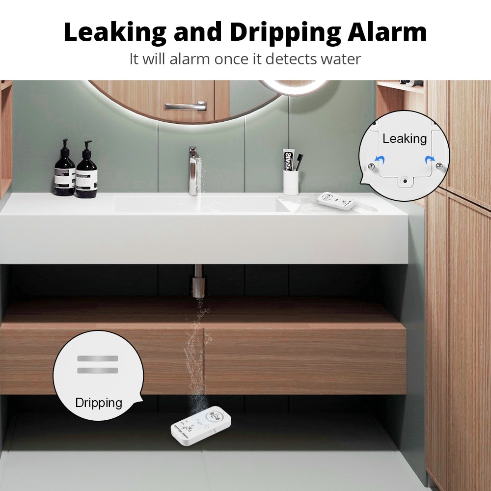 KERUI Wireless Water Sensor 90 - Kitchen Appliances Video ulasan dan harga