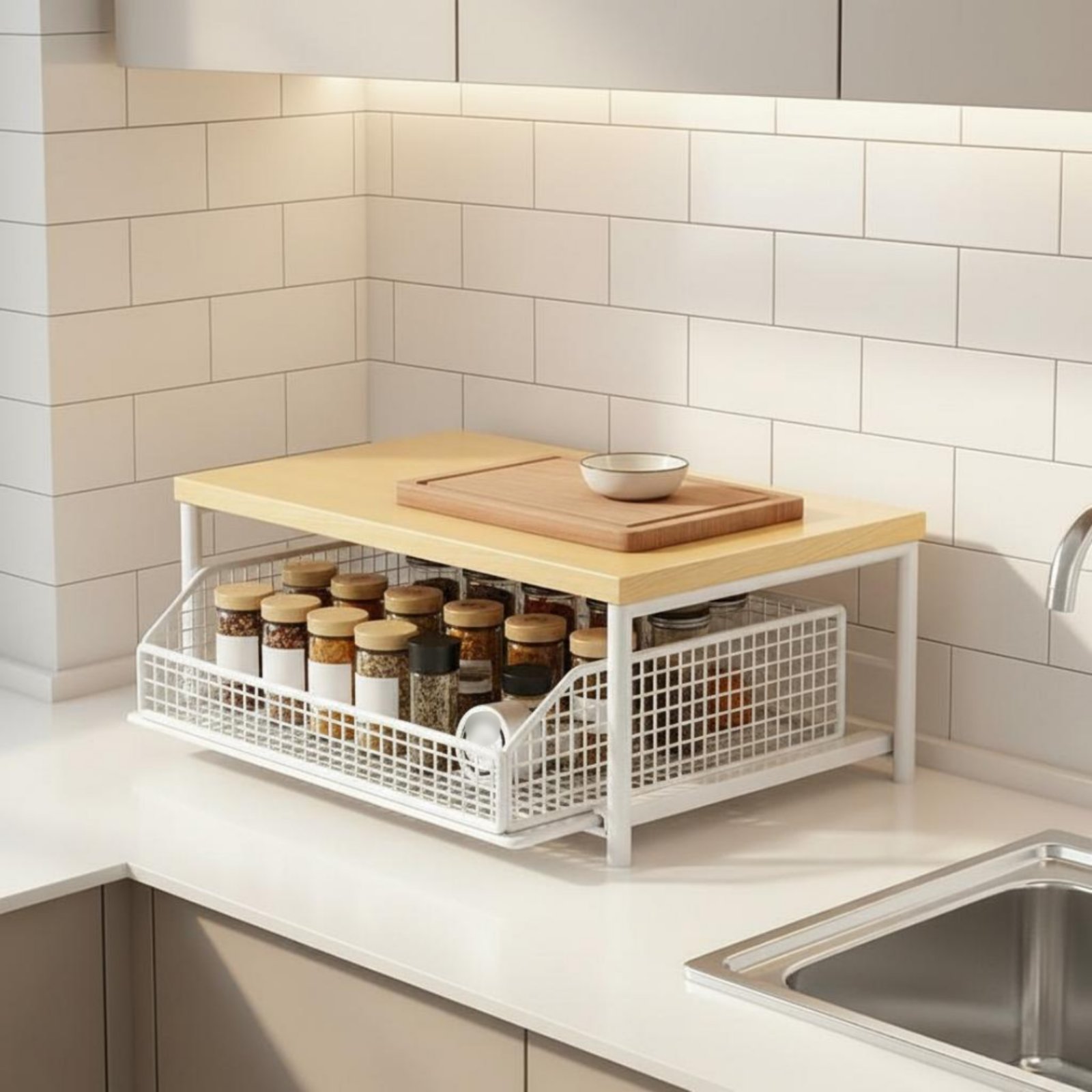 2-Tier Kitchen Counter Rack Sp - Kitchen Appliances Are ulasan dan harga