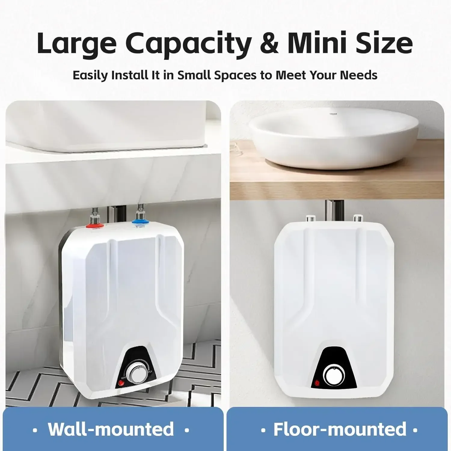 110V 1500W Instant Mini Hot Wa - Kitchen Appliances White ulasan dan harga