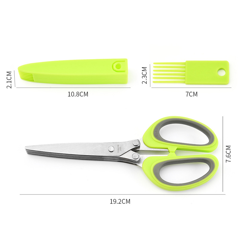 Multi-Layer Scissor Stainless  - Kitchen Appliances Green ulasan dan harga