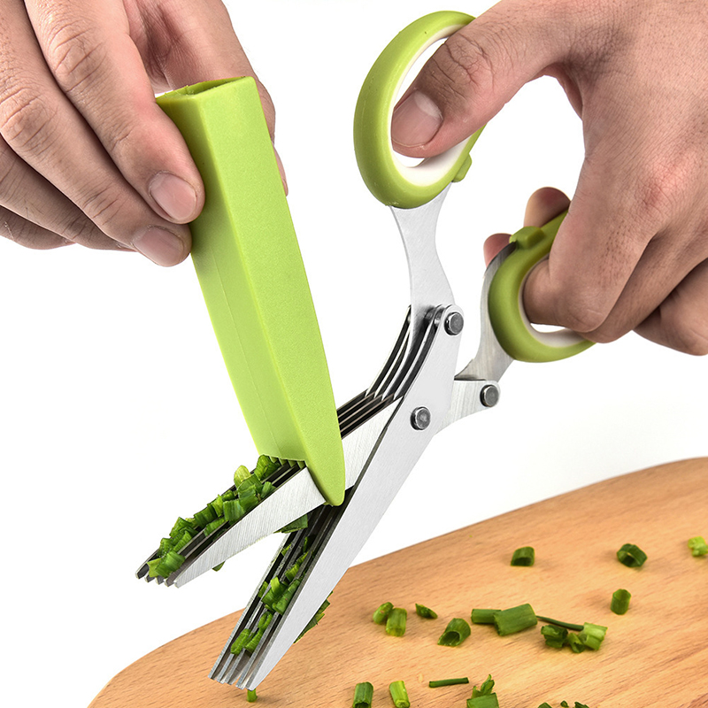 Multi-Layer Scissor Stainless  - Kitchen Appliances Green ulasan dan harga