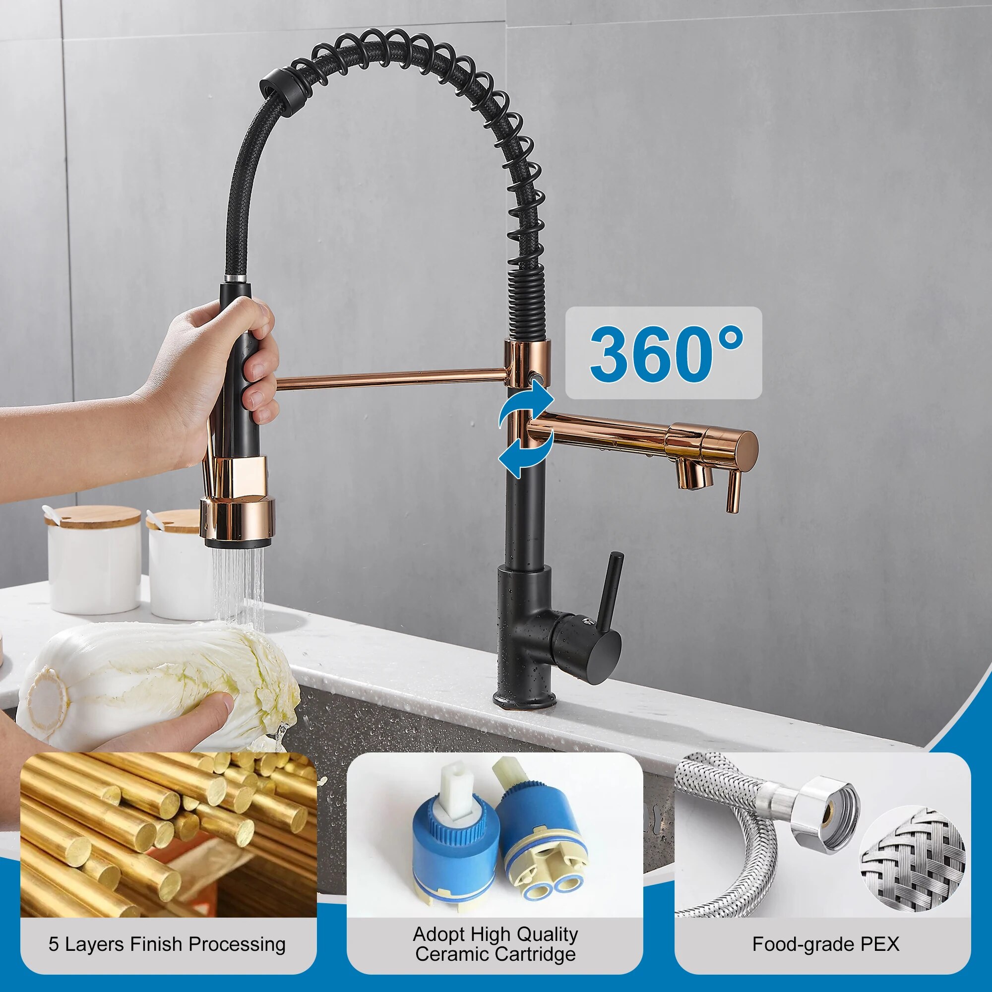 Kitchen Faucet with Pull Down  - Kitchen Appliances White ulasan dan harga