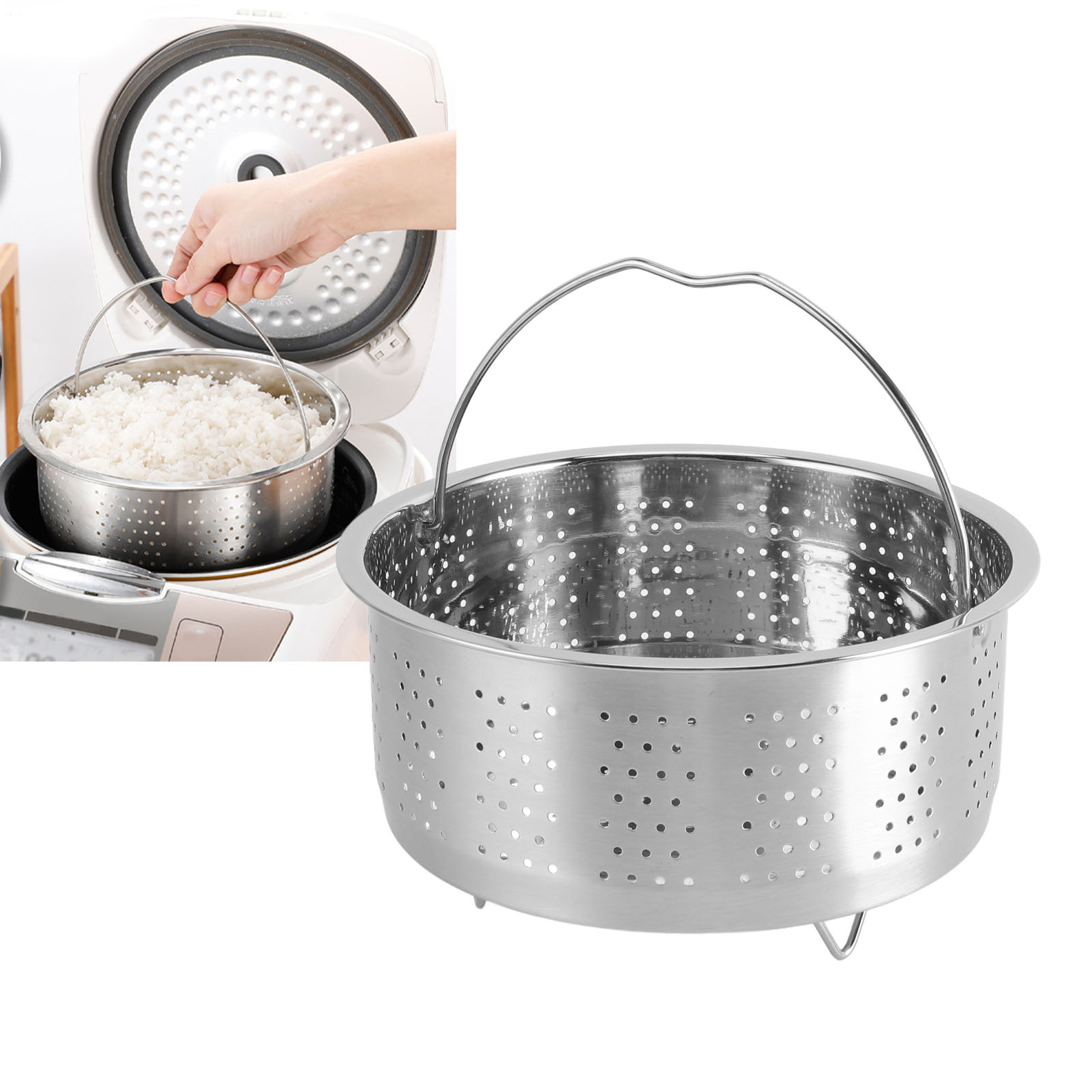 Stainless Steel Steamer Basket - Instant Pot Pressure Cooker ulasan dan harga