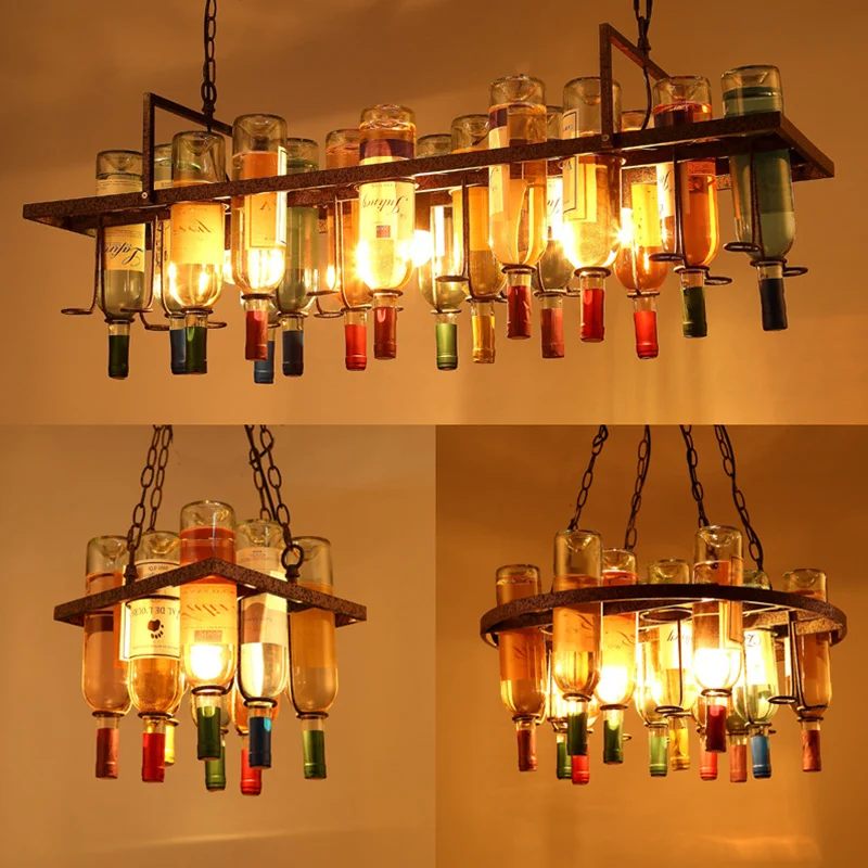 Vintage Wine Bottle Iron Led L - Kitchen Appliances Green ulasan dan harga