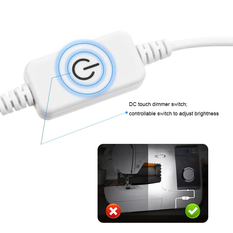USB 5V 1m 2m 3m LED Sewing Mac - Kitchen Appliances White ulasan dan harga