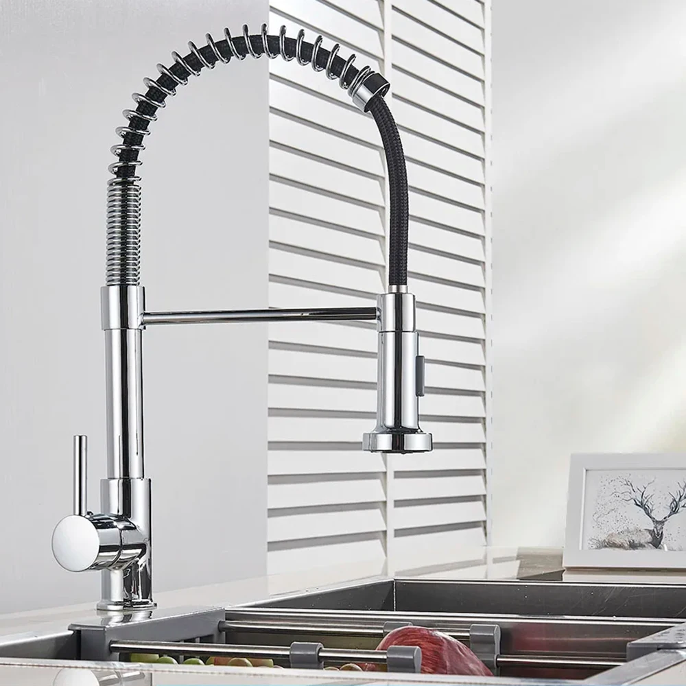 Spring Brushed Nickel Kitchen  - Kitchen Appliances White ulasan dan harga