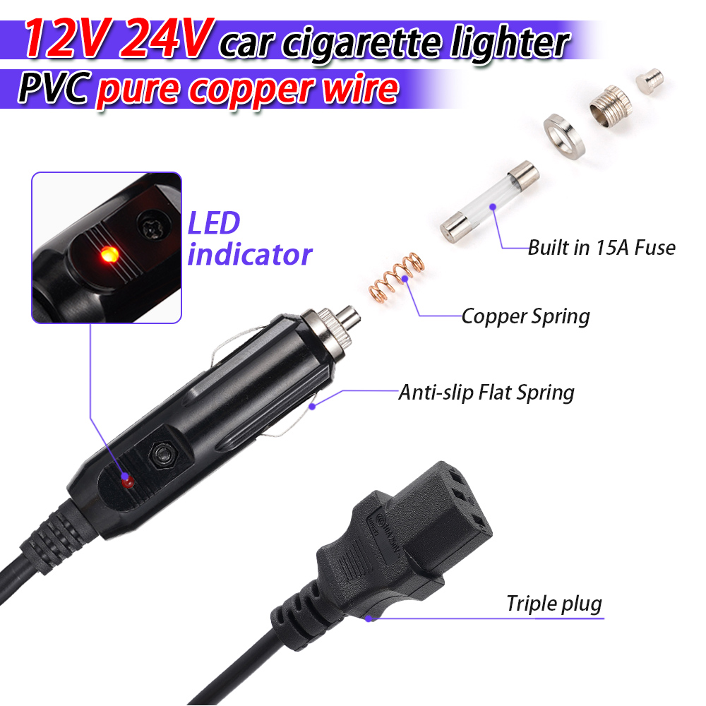 Power Cable 3 Pin Plug with Ci - Instant Pot Pressure Cooker ulasan dan harga