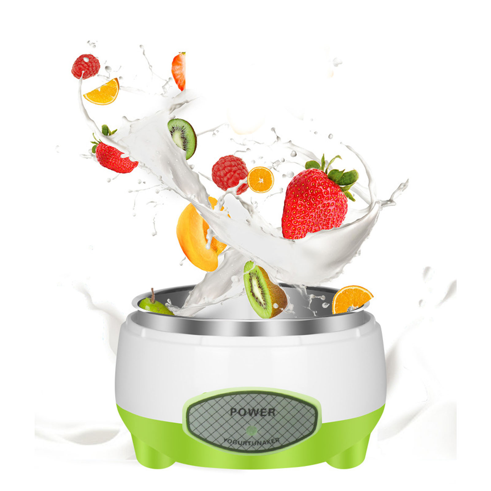 Compact Stainless Steel Yogurt - Kitchen Appliances Green ulasan dan harga