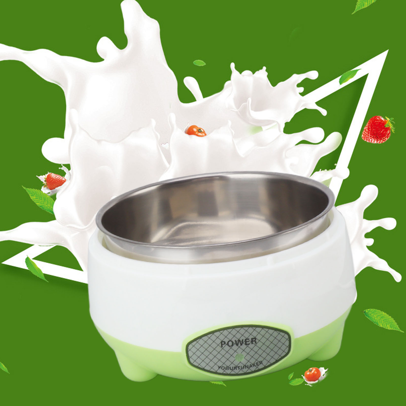 Compact Stainless Steel Yogurt - Kitchen Appliances Green ulasan dan harga