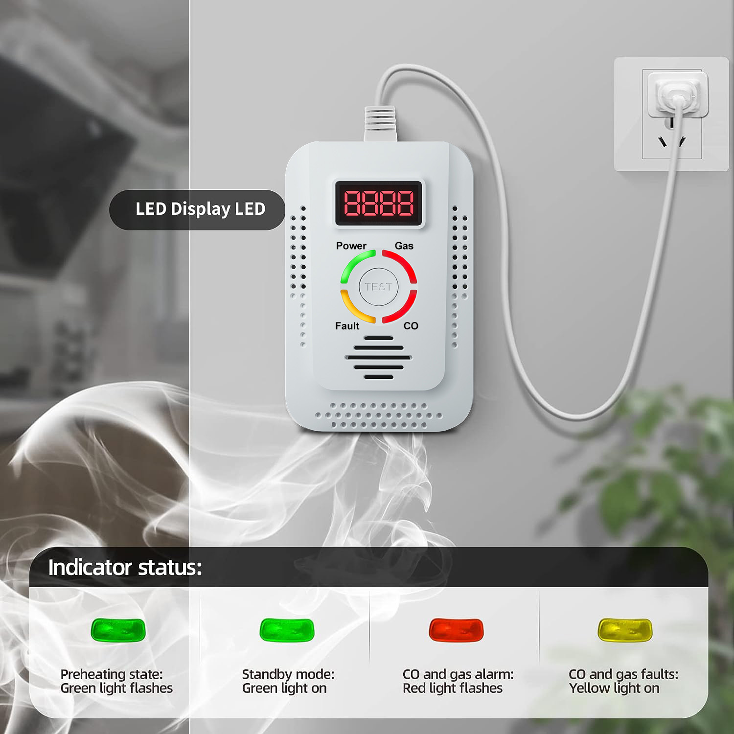 Natural Gas Detector 2in1 And  - Kitchen Appliances Video ulasan dan harga
