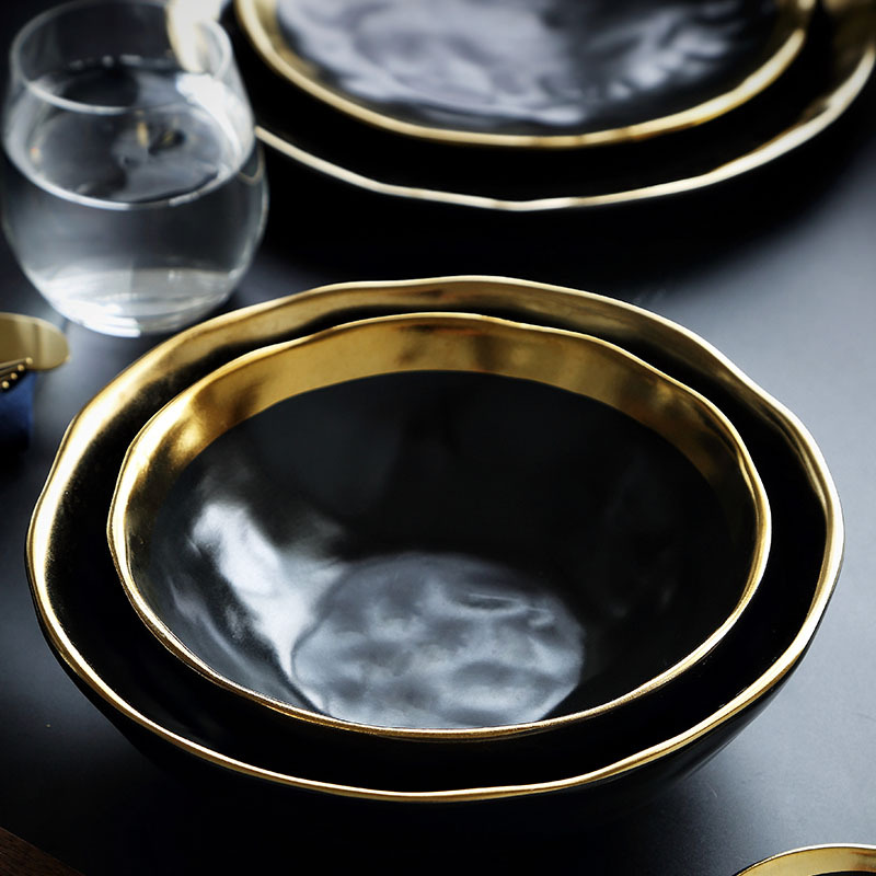 Ceramic Black and White Tablew - Kitchen Appliances White ulasan dan harga